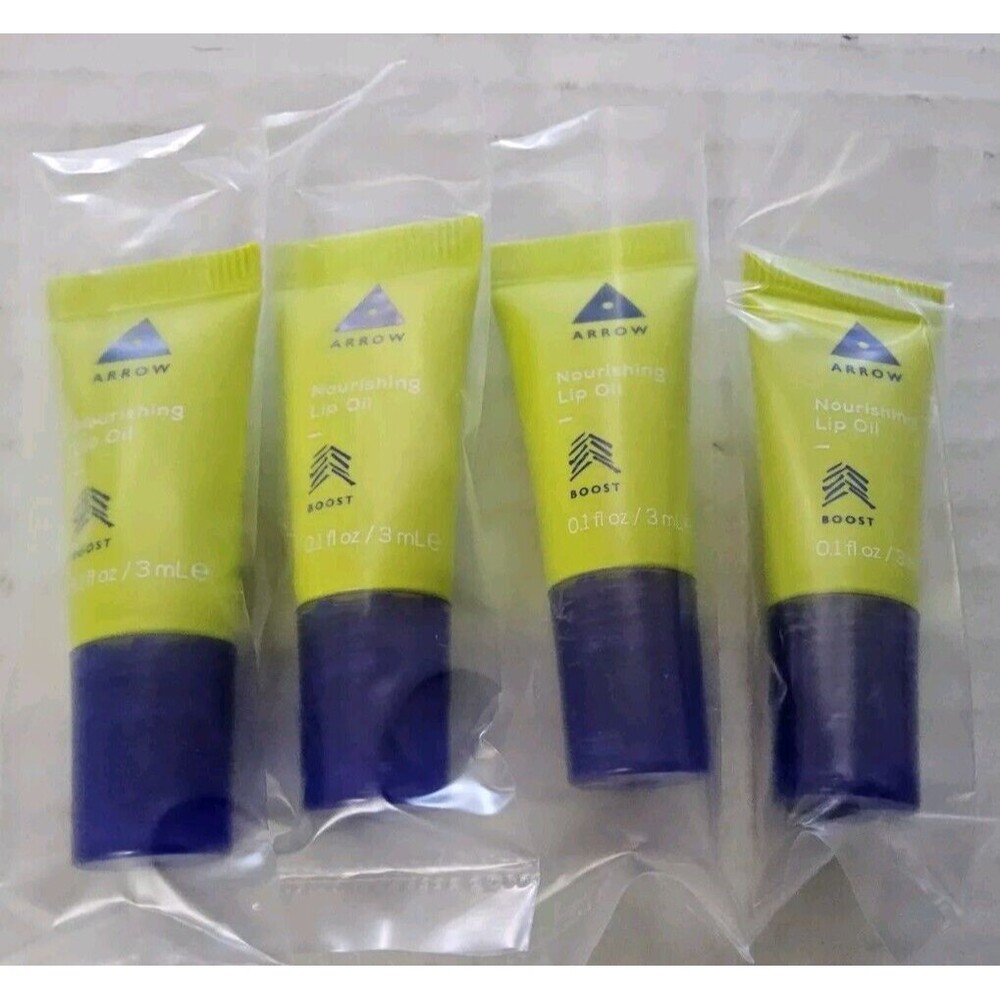 ARROW Nourishing Lip Oil Color Enhancing Pink Lot Of 4 Travel Size 3ml/.1fl Oz